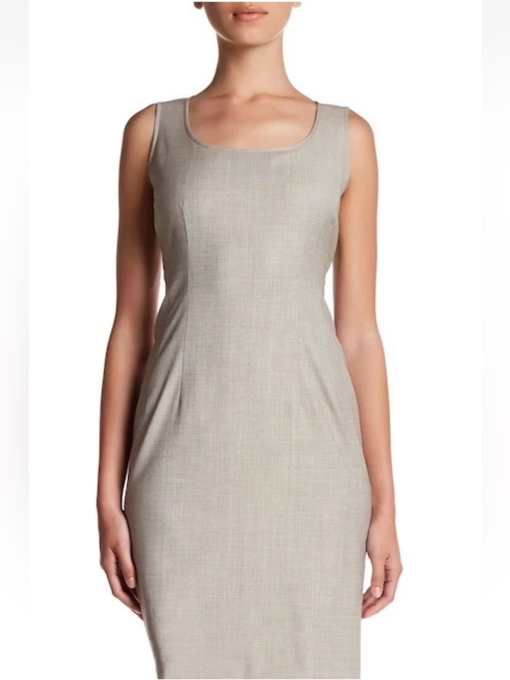 LAFAYETTE 148 NEW YORK Mica Melange Sleeveless Scoopneck Dress Size 6